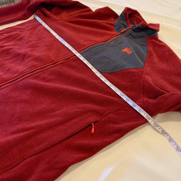 NWOT REI Fleece Jacket Red/Grey XXL - Picture 11 of 13
